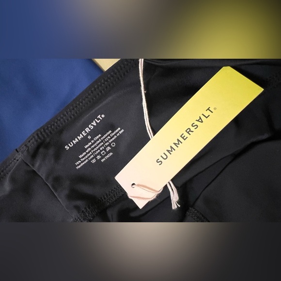 Summersalt Women's sz Small High Waisted Leggings Blue Swirl NEW NWT - Picture 5 of 10